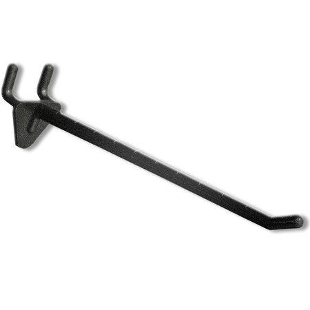 Azar Displays 6" Glass-Filled Nylon Hook: 0.287" Dia., PK50 800076-BLK